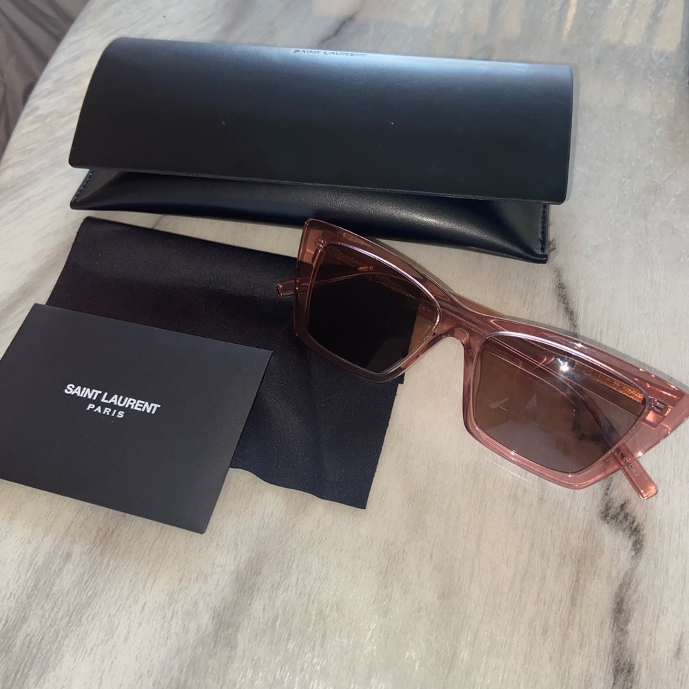 YVES SAINT LAURENT 35MM CAT EYE SUNGLASSES